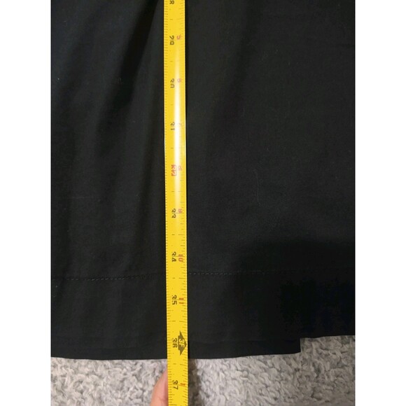 Express Ruffled Vneck Dress Sz 4 Black Boho Cottage Core Feminine - Picture 8 of 9